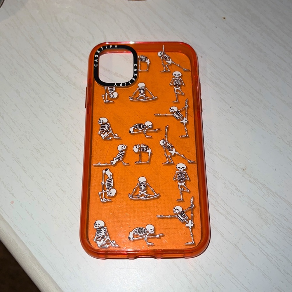 iPhone 11 Casetify Case- Skeleton Yoga